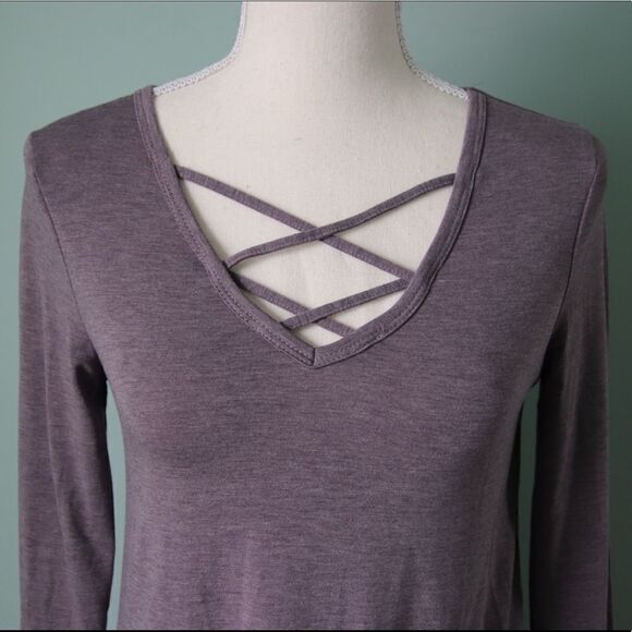 Warehouse One Long Sleeve Cage Neck Top Size Extra Small - Picture 3 of 5